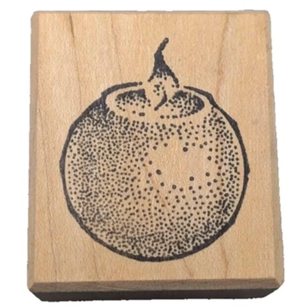 TooMuchFun Lit Candle 1125F Rubber Stamp Wood #i44